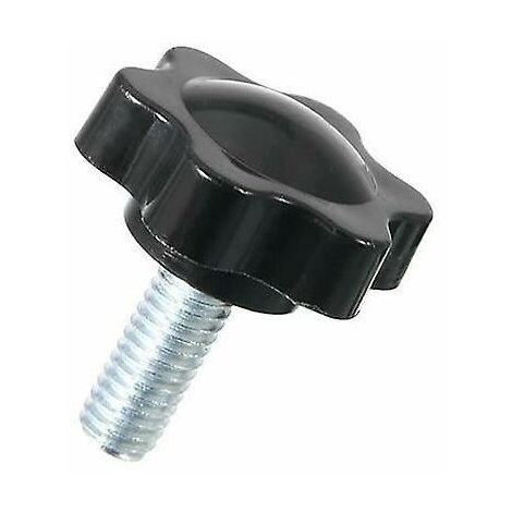 Vis 5/10pcs tête en plastique filetage en forme d'étoile knurled pouce serrer vis serrage poignée bouton vis bois plum bolt m5, m6, m8