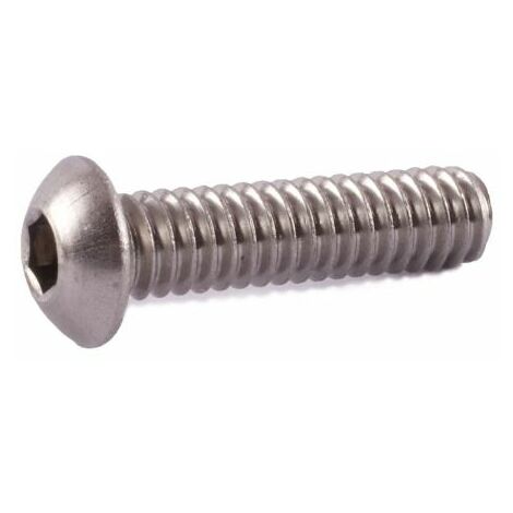 Vis 6 pans Bouton, 4/40pouce x 1/4pouce, en Acier ( Prix pour Paquet de 100 )