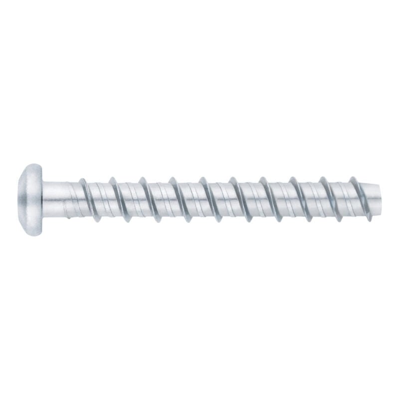 Vis a béton avec recouvrement zingué - Homologué ETE Opt.1 - Tête bombée Ø5 x 60 - Boite de 100