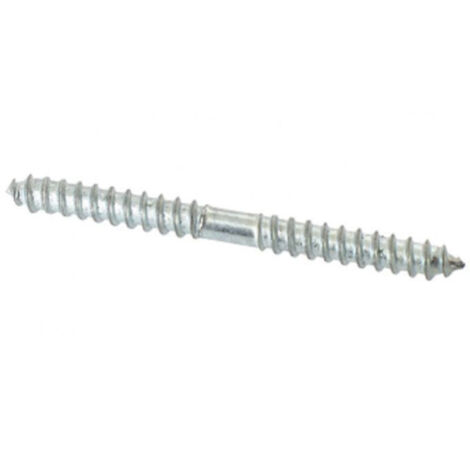 Vis à bois 2 filets INVENTIV - Acier zingué - 4x25 mm