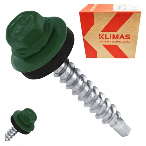 Vis à bois 4,8x35 RAL 6005 - 250 pièces - Résistantes - Idéales pour la construction agricole
