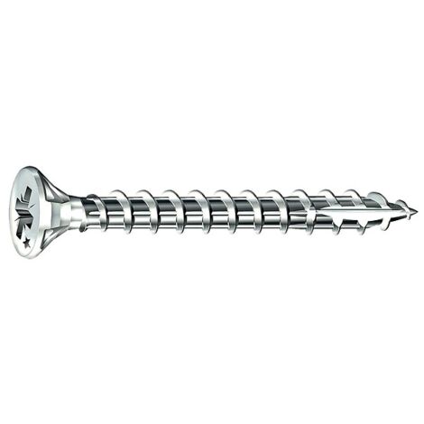 Vis à bois aggloméré Rocket acier zingué blanc tête fraisée empreinte PZ entièrement filetée 5x45mm 500 p - ROCKET
