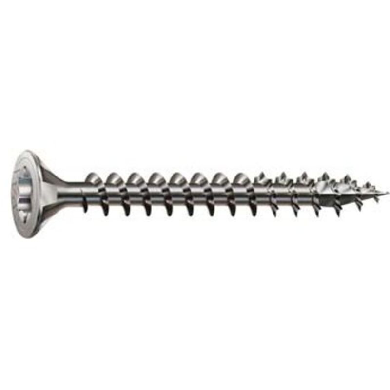 0197000501003 Vis à bois 5 mm 100 mm t-star plus acier inoxydable A2 100 pc(s) - Spax