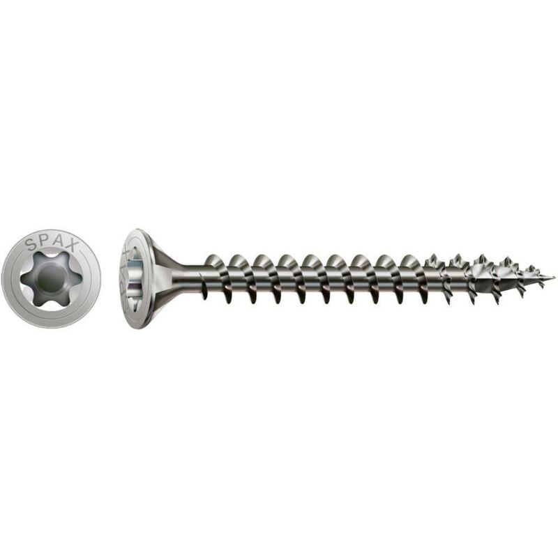 1197000600403 Vis à bois 6 mm 40 mm t-star plus acier inoxydable A2 200 pc(s) - Spax