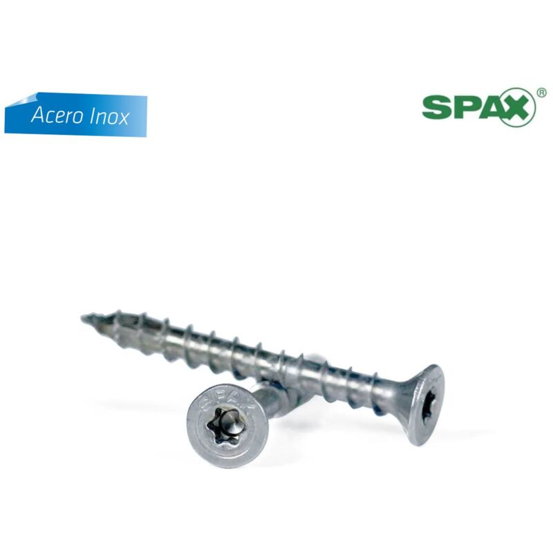 Pack de 25 Vis Spax Tête Plate Torx Inox 5.0x50