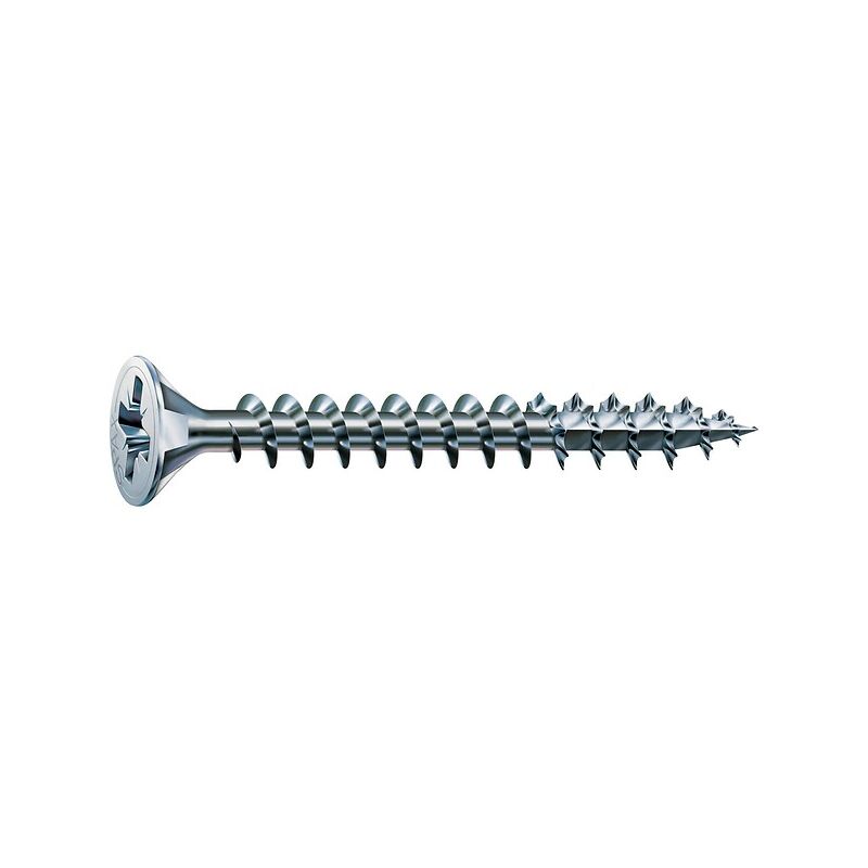 Vis à bois aggloméré Spax tête fraisée empreinte Pozidriv entièrement filetée revêtement wirox® 2,5x25mm boîte de 1000p Spax