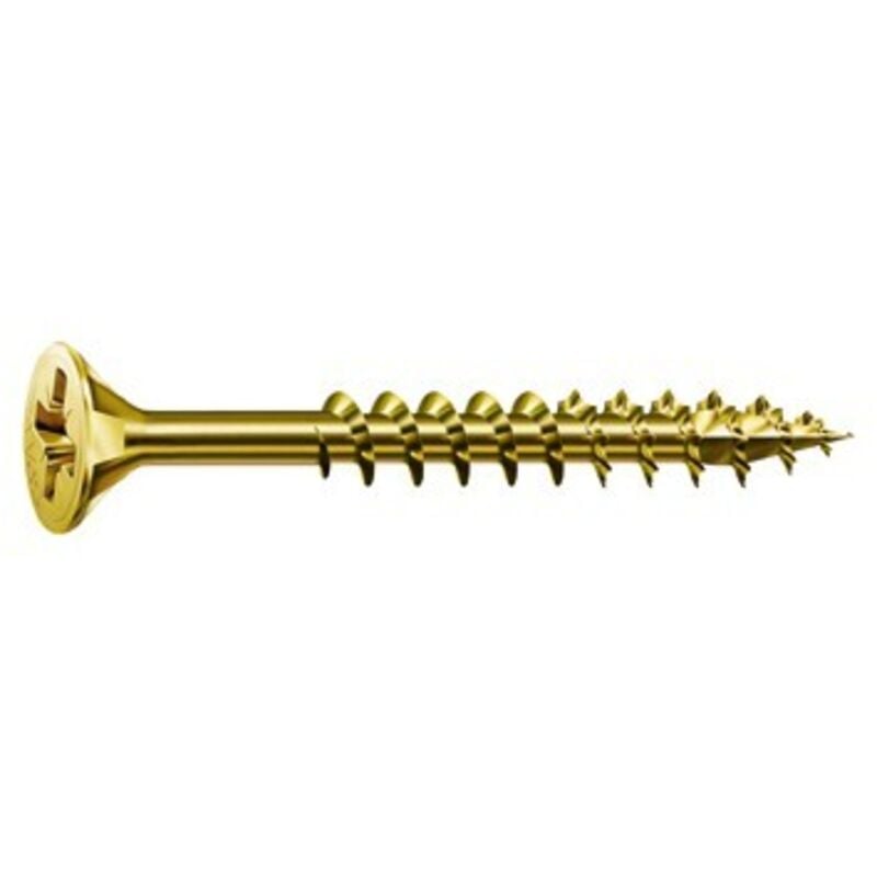 Vis universelle Spax SeKo cruciforme z 5,0x100/61 galvanisé Jaune (Par 100)