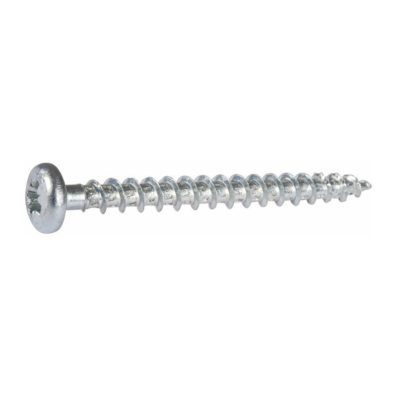 Spax - Vis universelle, 4 x 12 mm, 1000 pièces, filetage complet, tête demi-ronde, empreinte cruciforme Z2, 4CUT, wirox - 0231010400125
