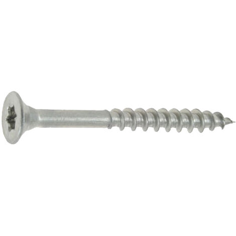 Vis à bois agglomérés tête fraisée Torx inox A2 5X30/18 boîte de 200 - ULTIMA - 12650030