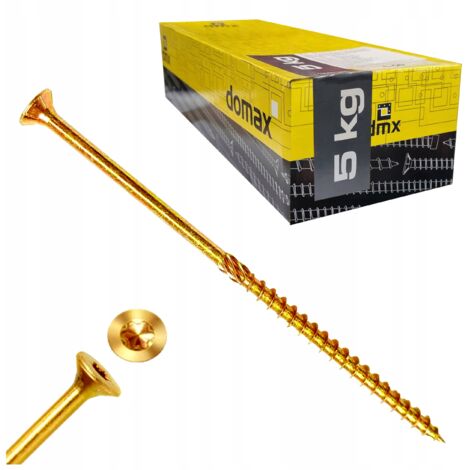 Vis à bois coniques 5x100 - Torx TX25 - 5 KG - Résistantes et durables - Idéales pour vos projets
