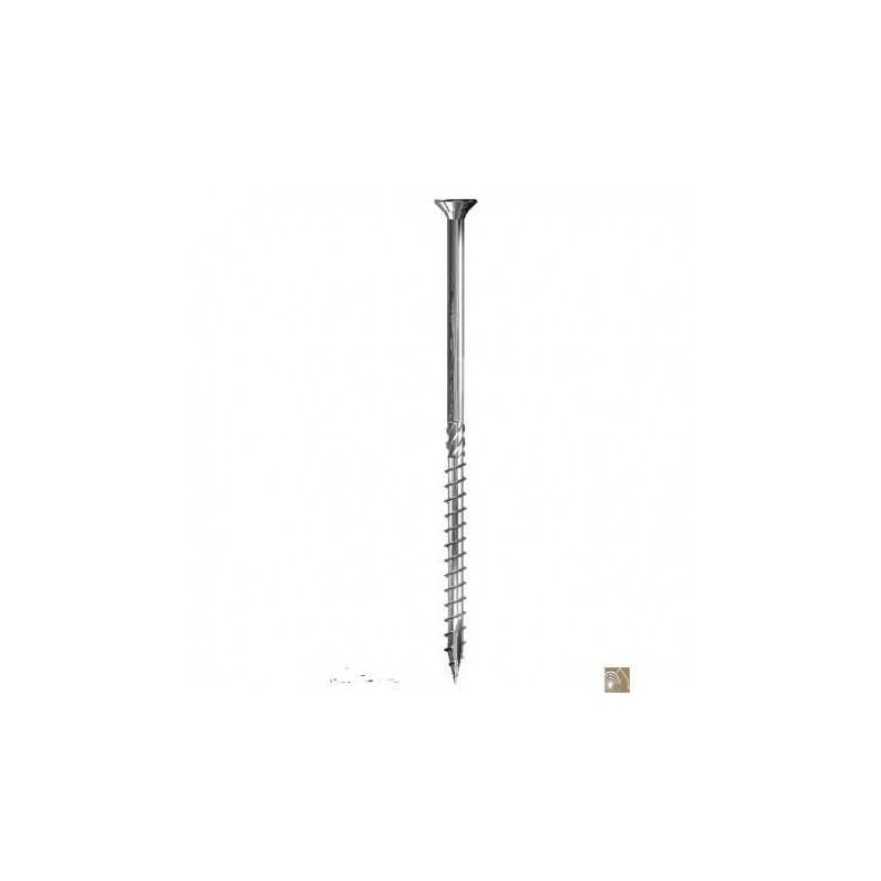 Vis à Bois de Charpente pro à haut rendement Acier Zingué Empreinte torx Boite de 100 vis 6x200 T30