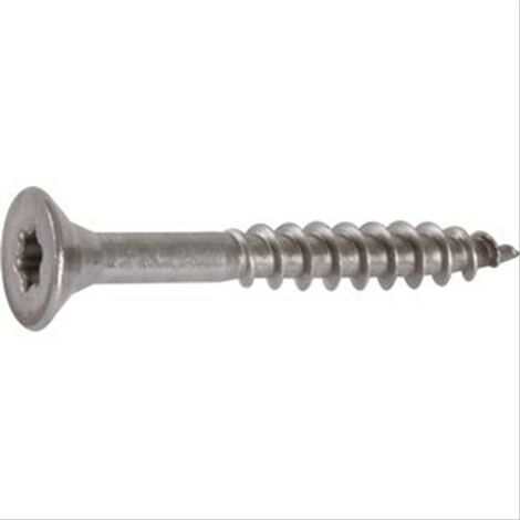 Vis Bois Empreinte ETOILE ROCKET INOX diam 4 mm FILETAGE PARTIEL