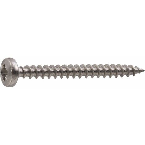 Vis à bois tête cylindrique PZ2 inox A2 - Viswood