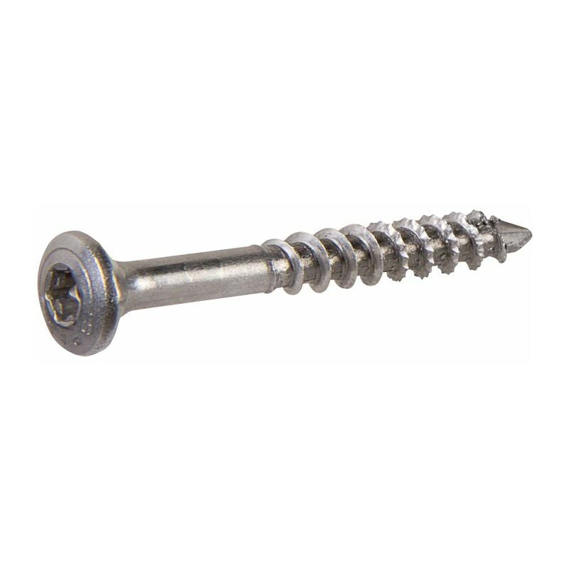 Vis agglo Spax Tête fraisée bombée - tx - Inox A2 - 5 x 60/37 mm - Boîte de 100
