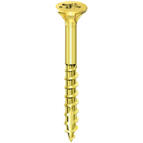Vis à bois ROCKET Pozidriv 4,5 x 45 mm boîte de 500 - acier bichromaté