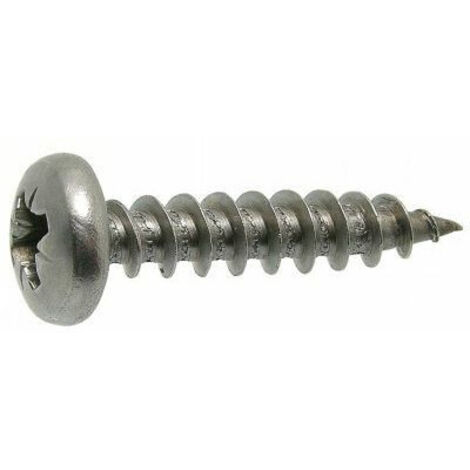 Vis à bois, tête cylindrique pozidrive - Longueur: 60 - Qualite Inox: A4 - Diamètre: 6