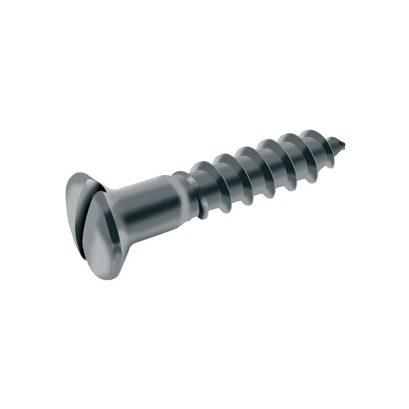 Vis à bois tête fraisée bombée fendue inox A4, diamètre 4 mm, longueur 20 mm, boîte de 200 vis Acton