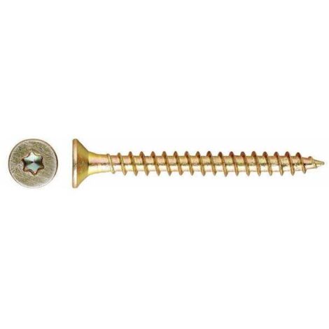 Vis à bois - Tête fraisée - Empreinte Torx - Bichromatée 4,5 x 50 - Boite de 250 (SKU produit : 92579691 SKU Offre : 817LS30)