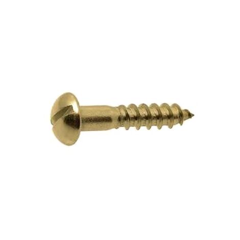 Vis à bois tête ronde fendue laiton DIN 96 3X10 boîte de 200 - GFD - 104026
