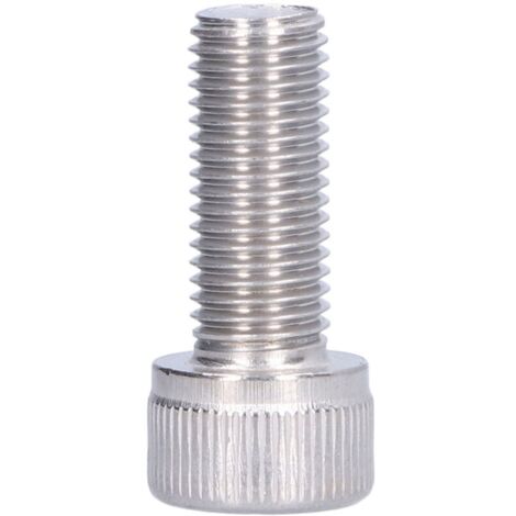 Vis à capuchon à douille hexagonale en acier inoxydable A2, matériel de fixation à pas fin de 1.25mm, 4 pièces, M10x25