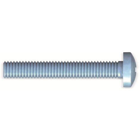 Vis à filetage REISSER, M4x16, acier zingué, bleu passivé, Tête Pan, 50 pièces
