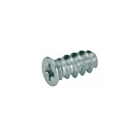 Vis à fixation directe 6,3 x 11 - Décor : Zingué - Diamètre : 6,3 mm - Longueur : 14 mm - Matériau : Acier - HETTICH