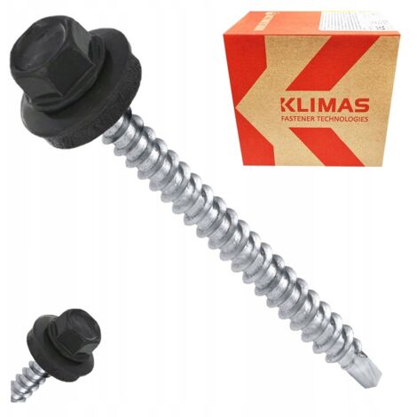 Vis à métaux 4,8x70 RAL 7016 - 200 pièces - Résistantes et durables - Idéales pour la construction