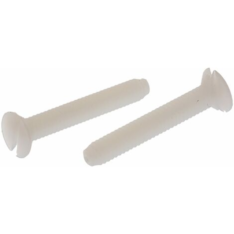 Vis à métaux RS PRO M4 à tête Fraisée fendue en Nylon, 25mm ( Prix pour Sachet de 100 )