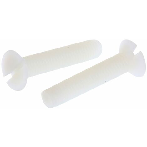 Vis à métaux RS PRO M5 à tête Fraisée fendue en Nylon, 25mm ( Prix pour Sachet de 100 )