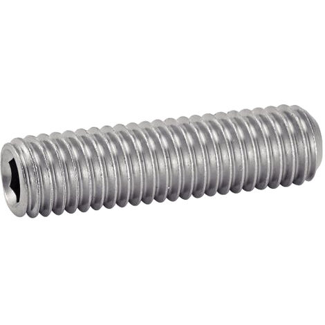 Vis à métaux sans-tête hexagonale creuse bout cuvette A4 DIN 916 6X20 boîte de 100 - ACTON - 642076X20