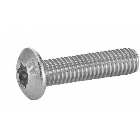 Vis à métaux tête bombée six lobes - Inox A2 5x20 mm - Boîte de 200