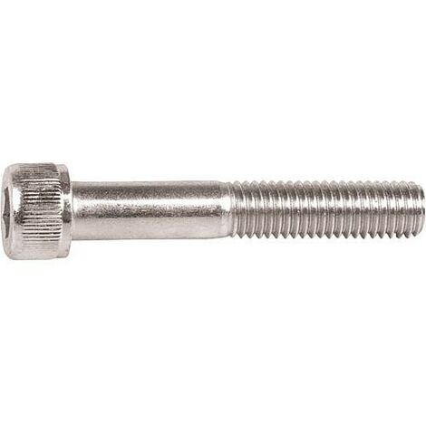 Vis à métaux tête cylindrique 6 pans, TG DIN 912 A2 M 4X60 UE: 100