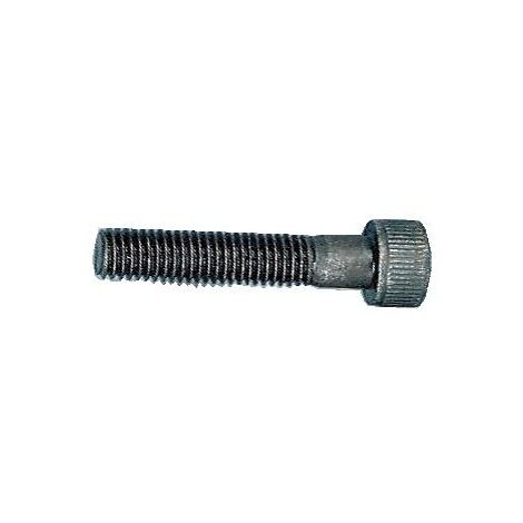 Vis à métaux tête cylindrique empreinte 6 pans creux acier brut 8.8 partiellement filetées, diamètre 6 mm, longueur 40 mm, boîte