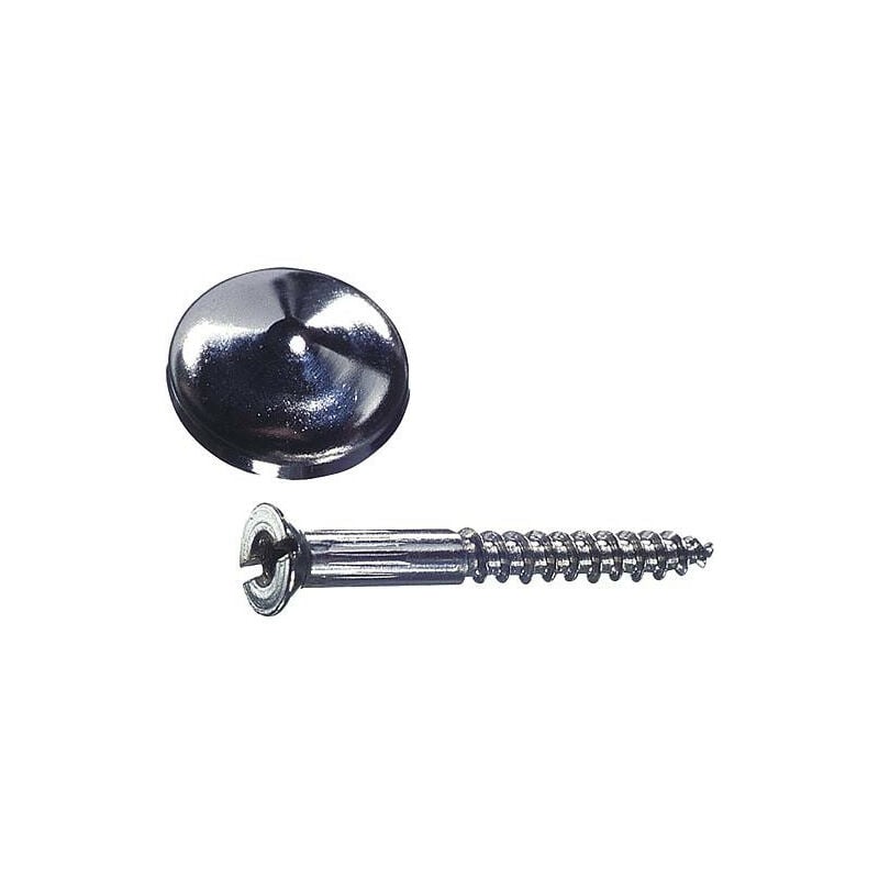 Vis a miroir, tête MS L 20 mm Emballage 4 pieces