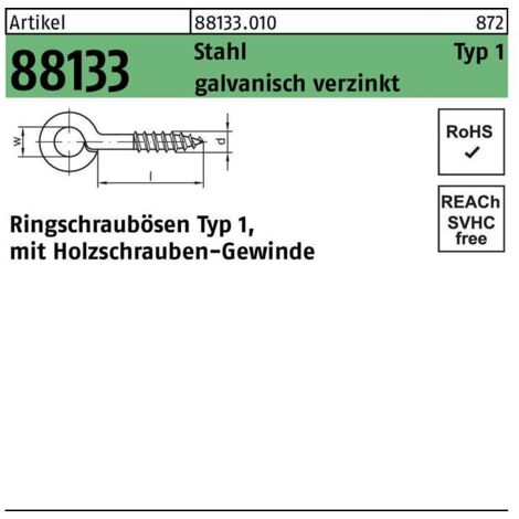 Vis à œillet R 88133 Typ 1