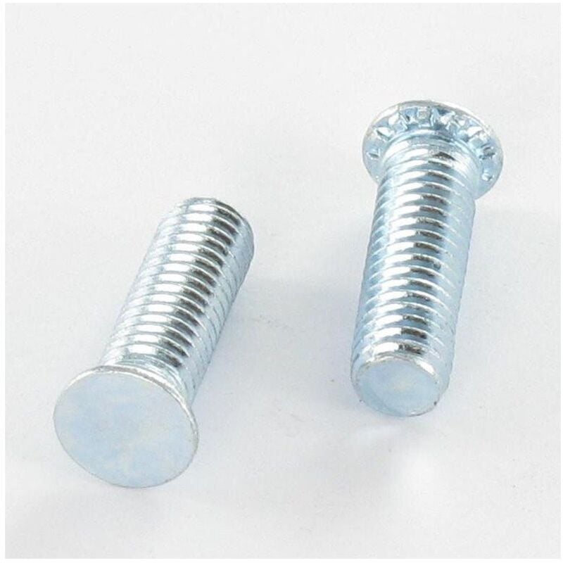 Vis à sertir M6X30 Acier zingué blanc-200 pièces