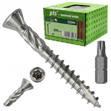 Vis à terrasse C2 - 4x30 mm - Acier inoxydable - 200 pièces - Résistant et durable