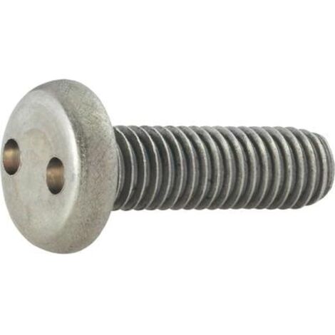 Vis à tête bombée 2 trous M4 10 pc(s) TOOLCRAFT 88111 acier inoxydable 16 mm N/A