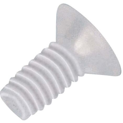 Vis à tête bombée fraisée TOOLCRAFT 839984 10 pc(s) M2.5 10 mm tête fraisée cruciforme plastique, Polyamide N/A