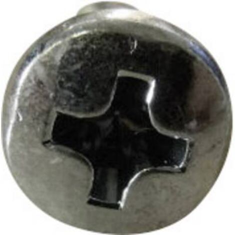 Vis à tête bombée TOOLCRAFT 815322 100 pc(s) M3 6 mm tête bombée cruciforme acier N/A C93255