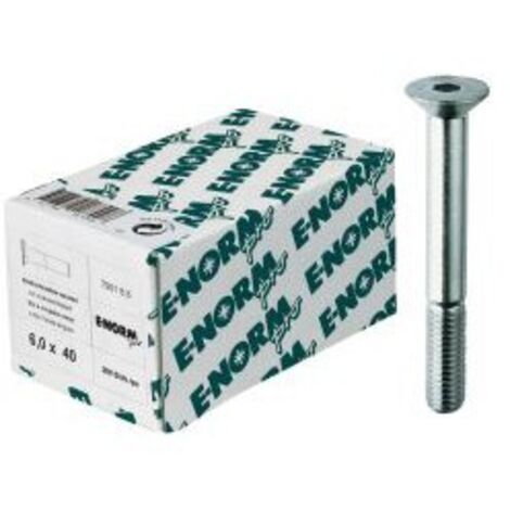 Vis a tete conique DIN 7991 8.8 HDG M8x80 HP E-NORMpro (Par 100)