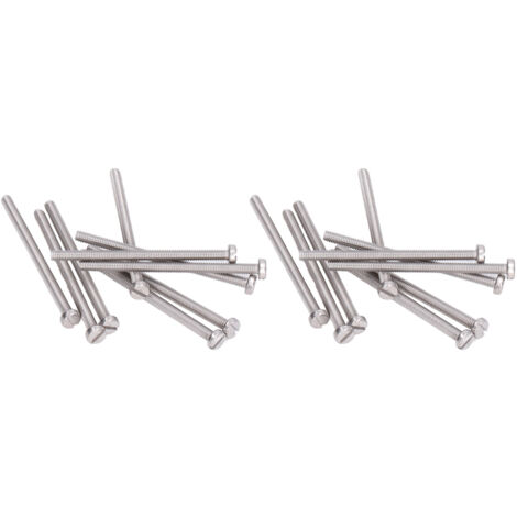 Vis à tête cylindrique fendue M3x45 en acier inoxydable A2-70 pour assemblage et réparation d'équipements