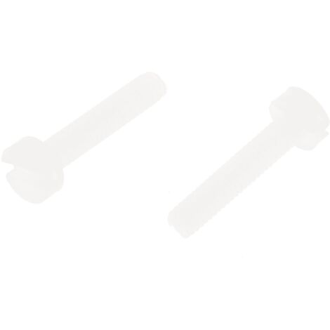 Vis à tête Cylindrique fendue, Nylon, M2.5, 12mm ( Prix pour Sachet de 100 )