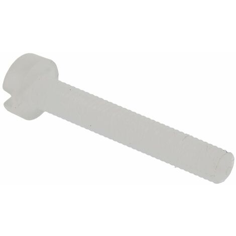 Vis à tête Cylindrique fendue, Nylon, M3, 20mm ( Prix pour Sachet de 100 )