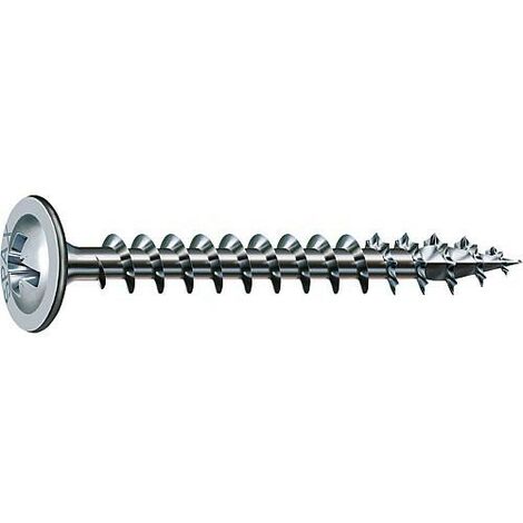 Vis à tête cylindrique Spax Wirox, filetage complet, cruciforme PZ2, 4,5x50, UE 1000