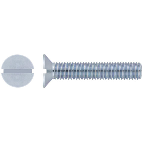 Vis à tête fraisée fendue DIN 963 M8x45 Zinguée boîte de 200 - CHAVESBAO - VMFF0804502B