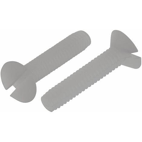 Vis à tête Fraisée fendue, Nylon, M2.5, 12mm ( Prix pour Sachet de 100 )