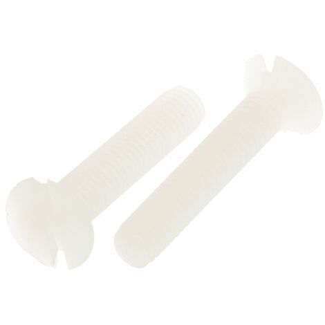 Vis à tête Fraisée fendue, Nylon, M3, 16mm ( Prix pour Sachet de 100 )