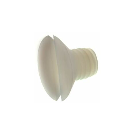 Vis à tête Fraisée fendue, Nylon, M6, 8mm ( Prix pour Sachet de 100 )
