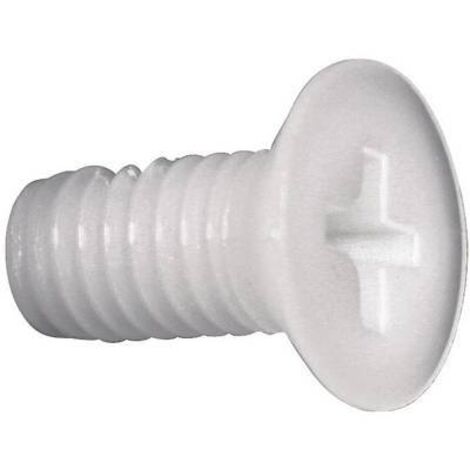 Vis à tête fraisée TOOLCRAFT 839975 10 pc(s) M5 25 mm tête fraisée cruciforme plastique, Polyamide N/A C20043